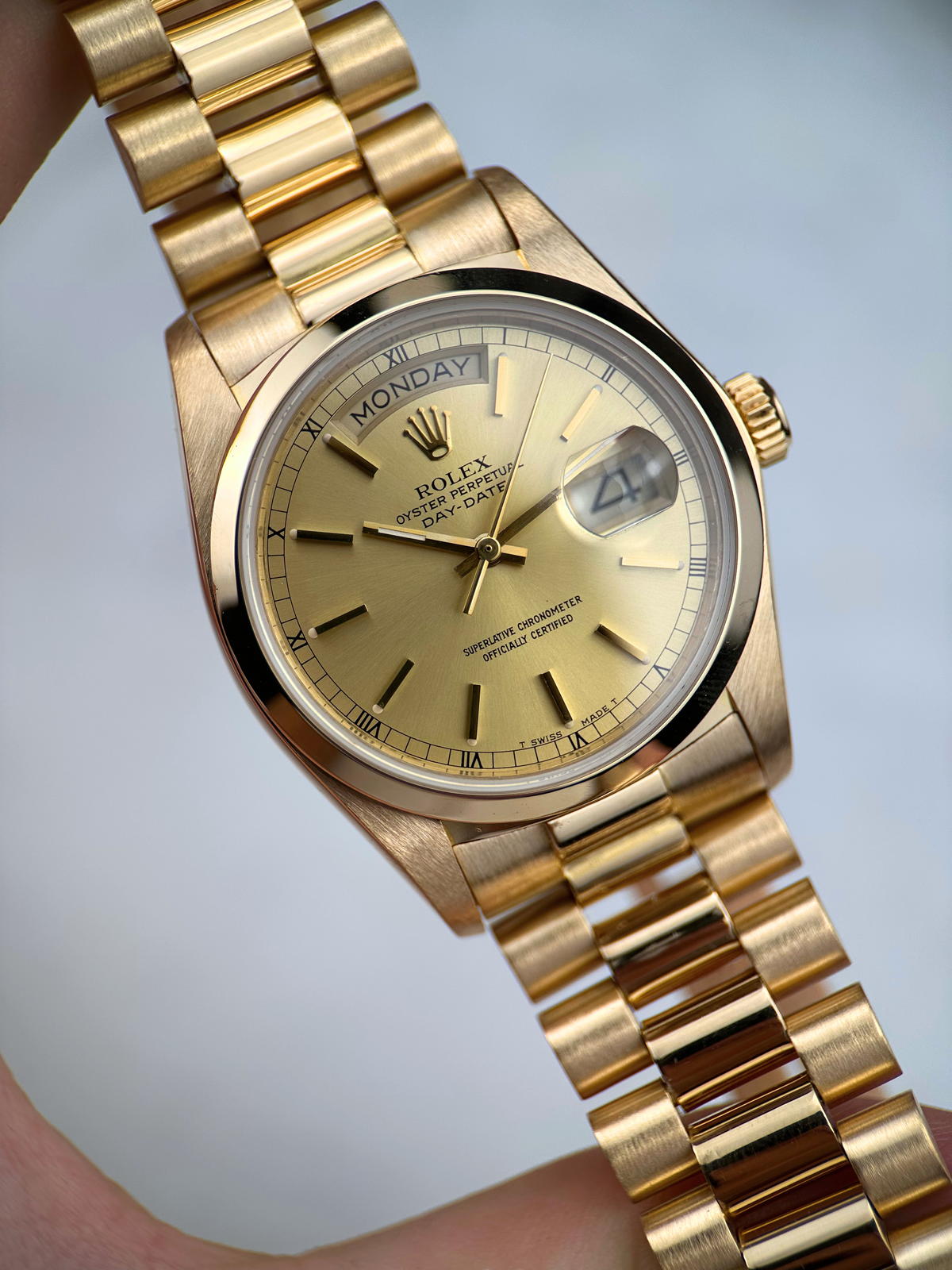 Rolex Day Date 36 Champagner 18028 aus 1978