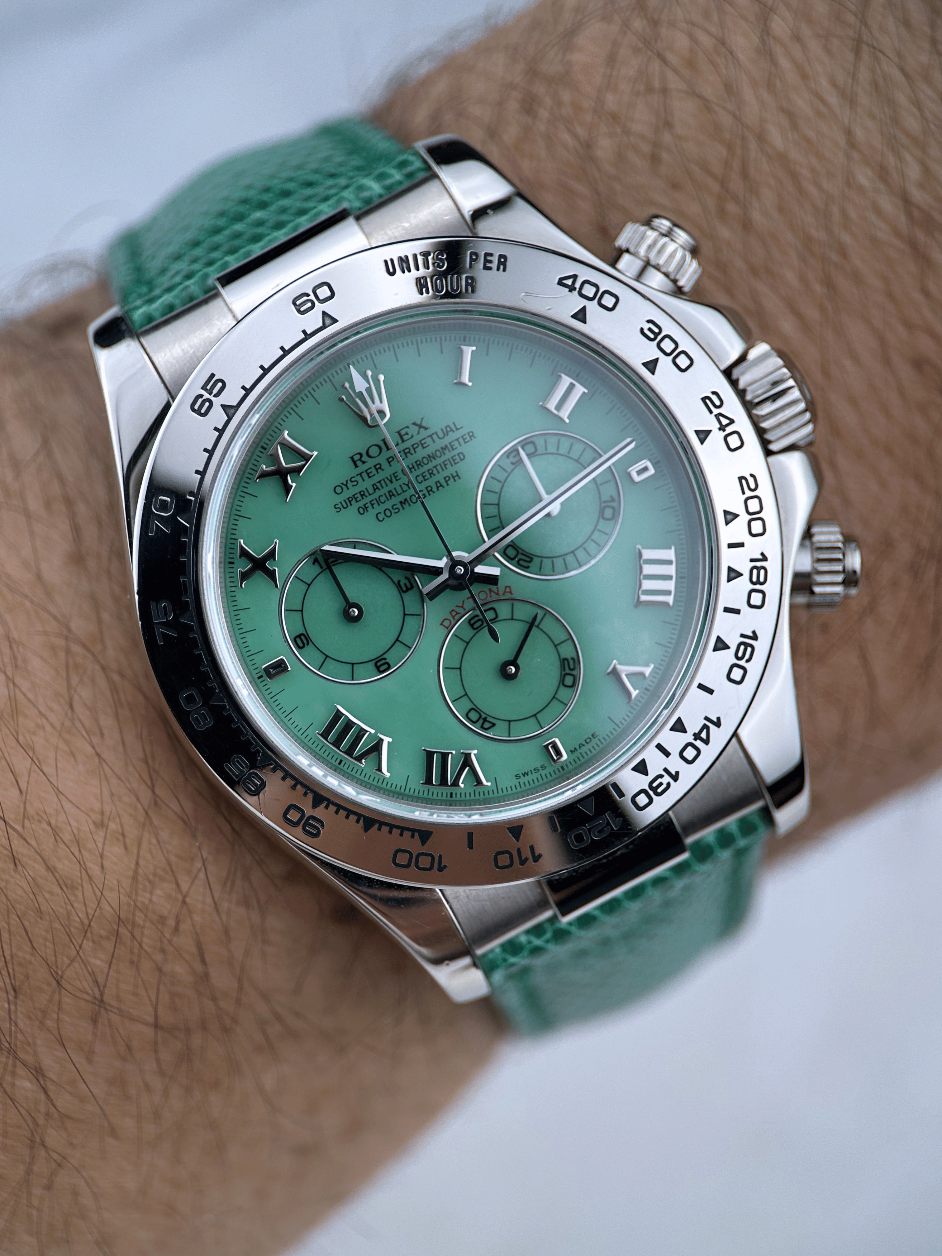 Rolex Cosmograph Daytona "Beach" Grün 116519 Fullset 2002