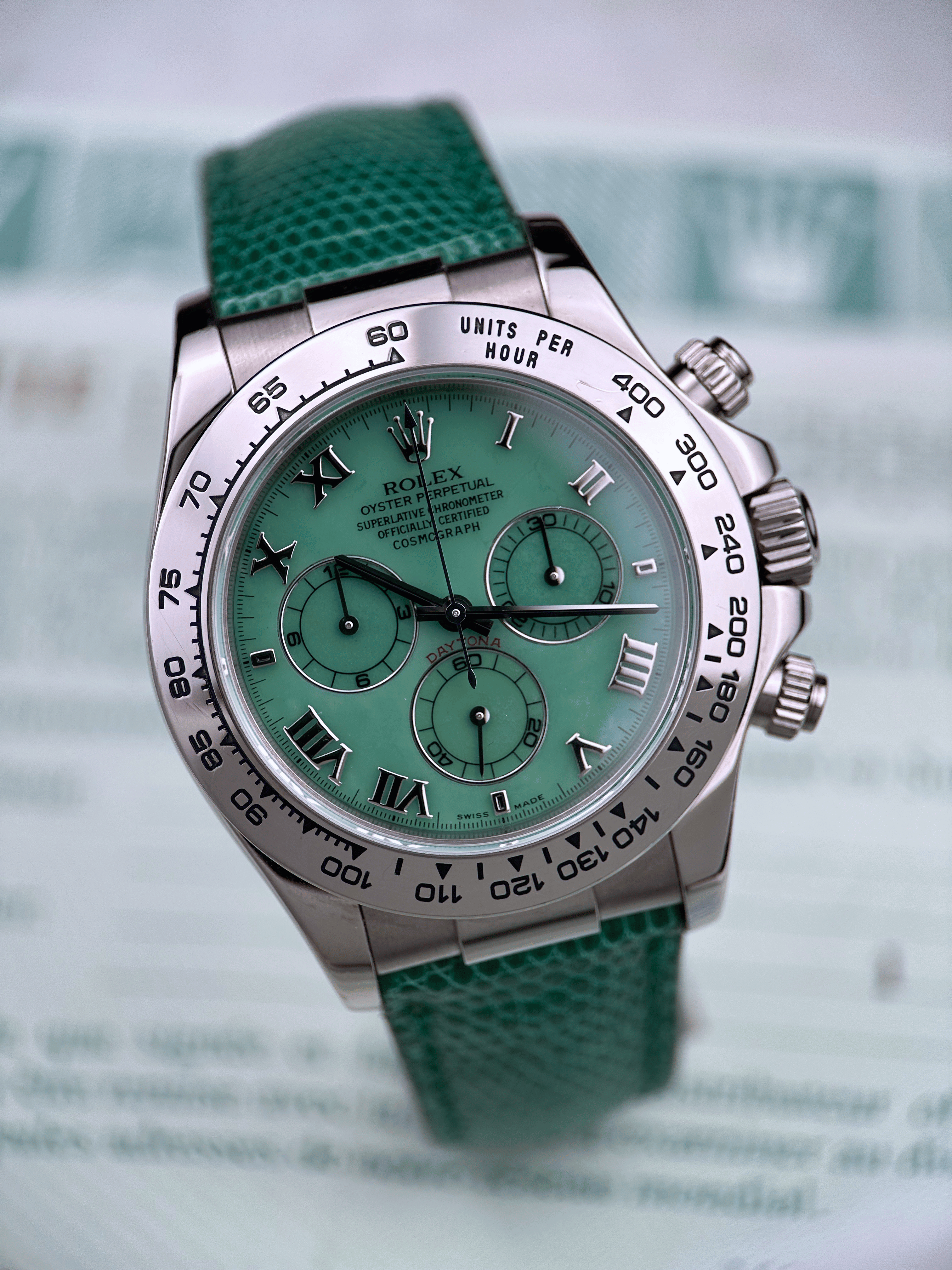 Rolex Cosmograph Daytona "Beach" Grün 116519 Fullset 2002