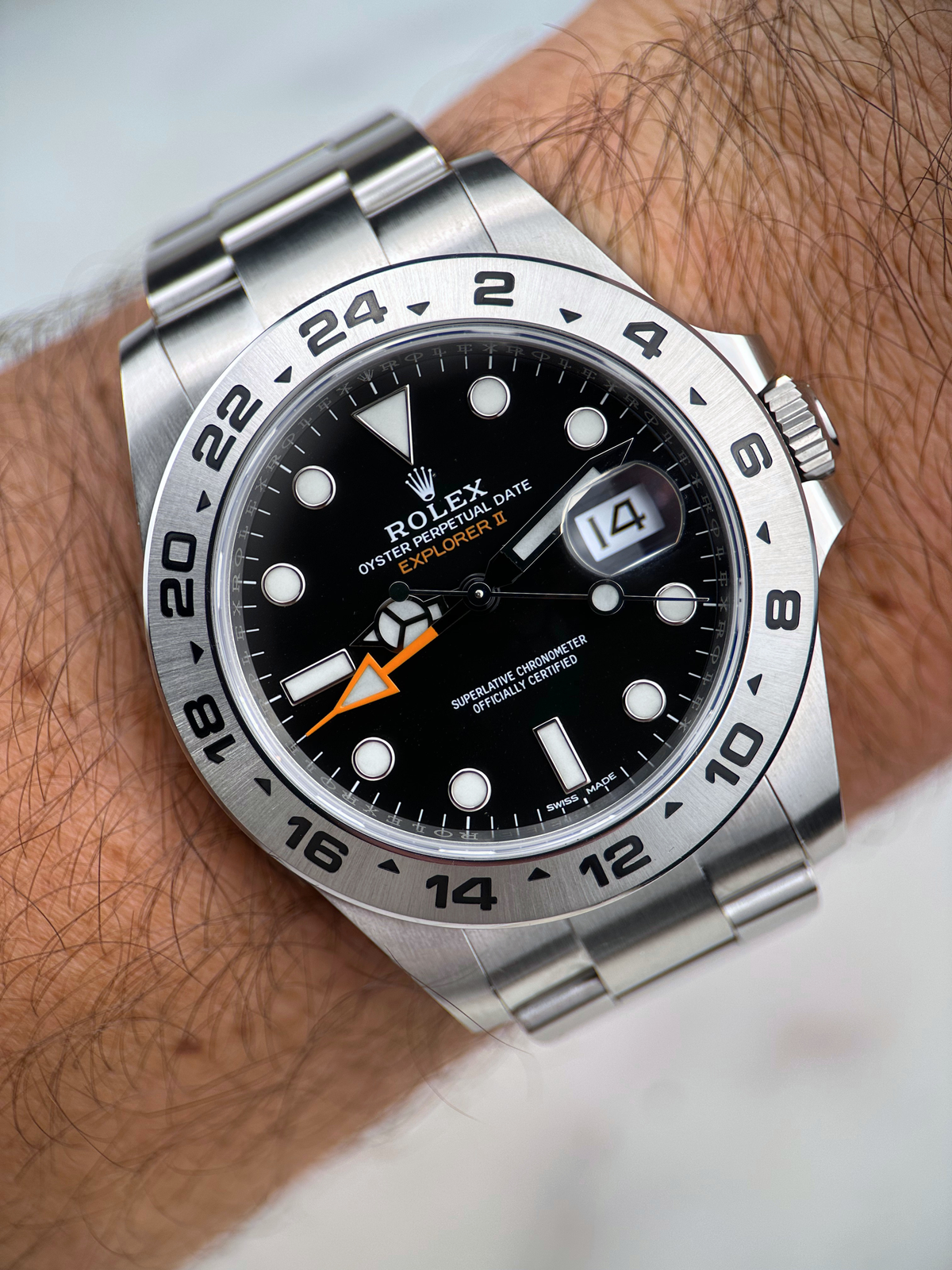 Rolex Explorer II Schwarz 216570 Fullset 2020