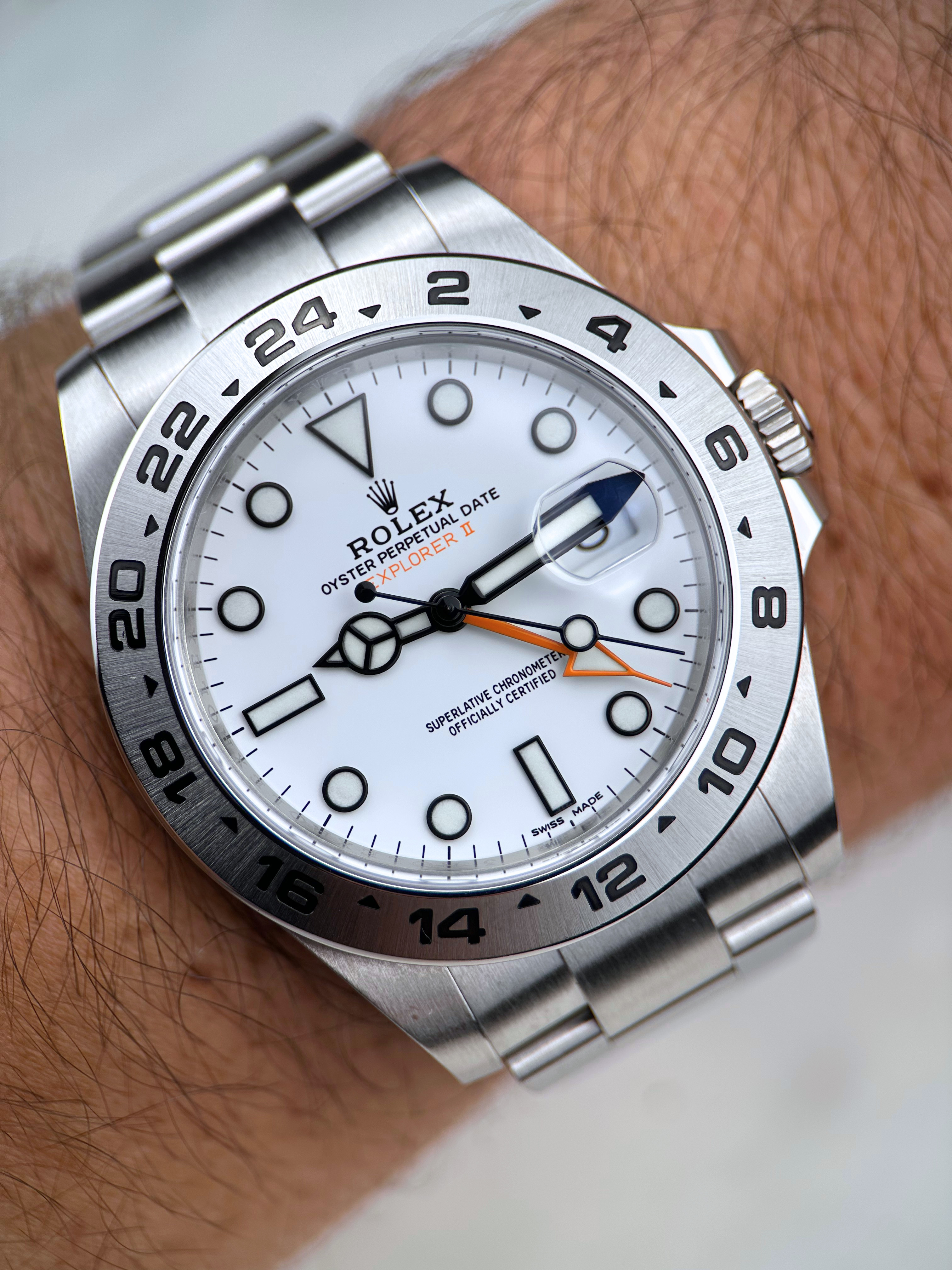 Rolex Explorer II 216570 Weiß Fullset 2019