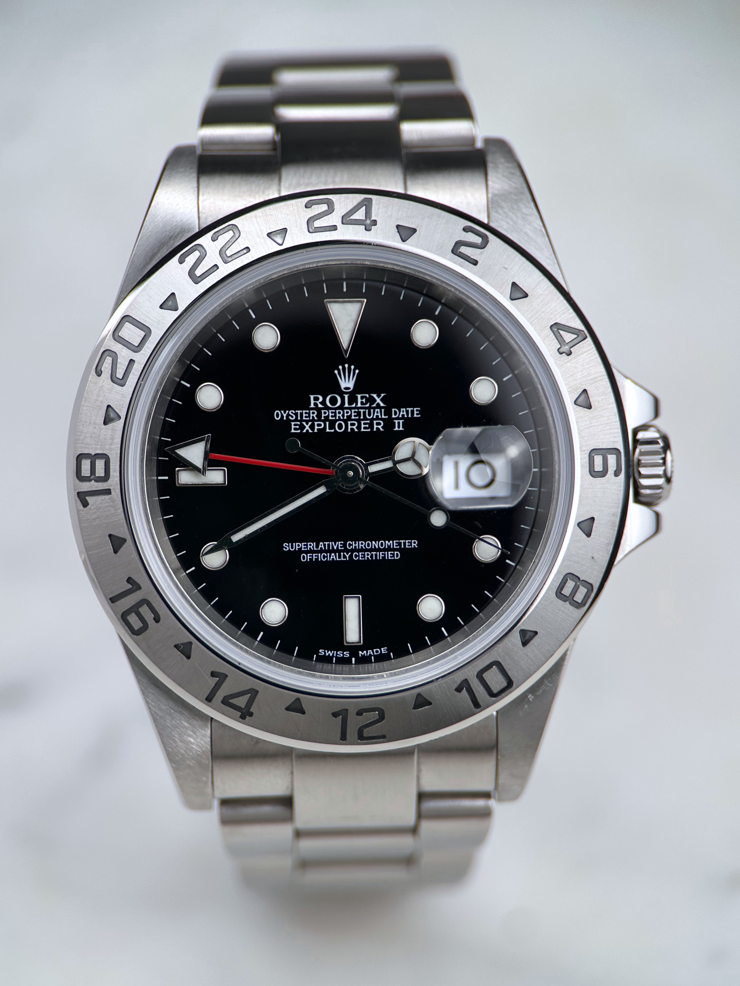 Rolex Explorer II Schwarz 16570 F-Serie 2003