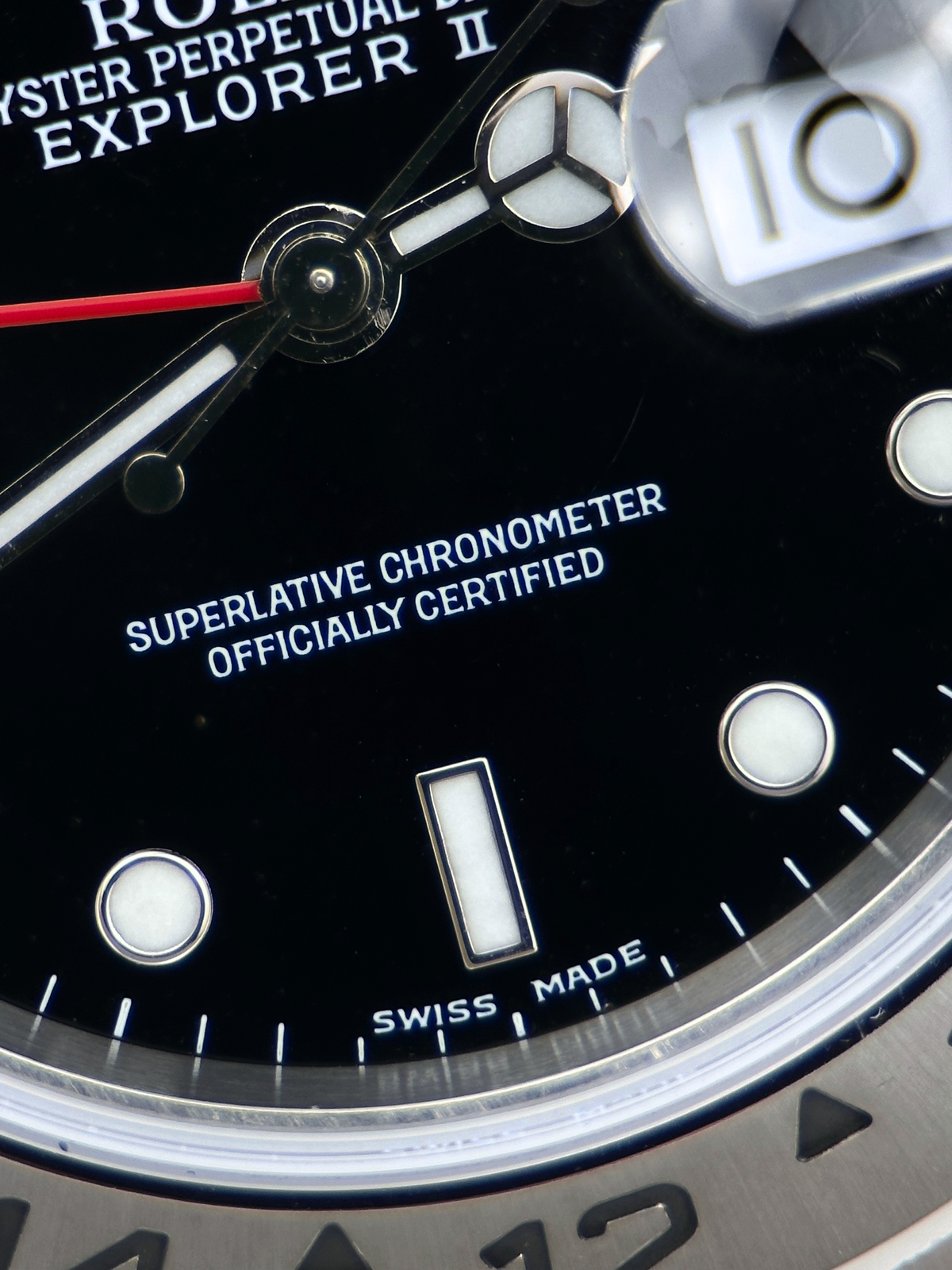 Rolex Explorer II Schwarz 16570 F-Serie 2003