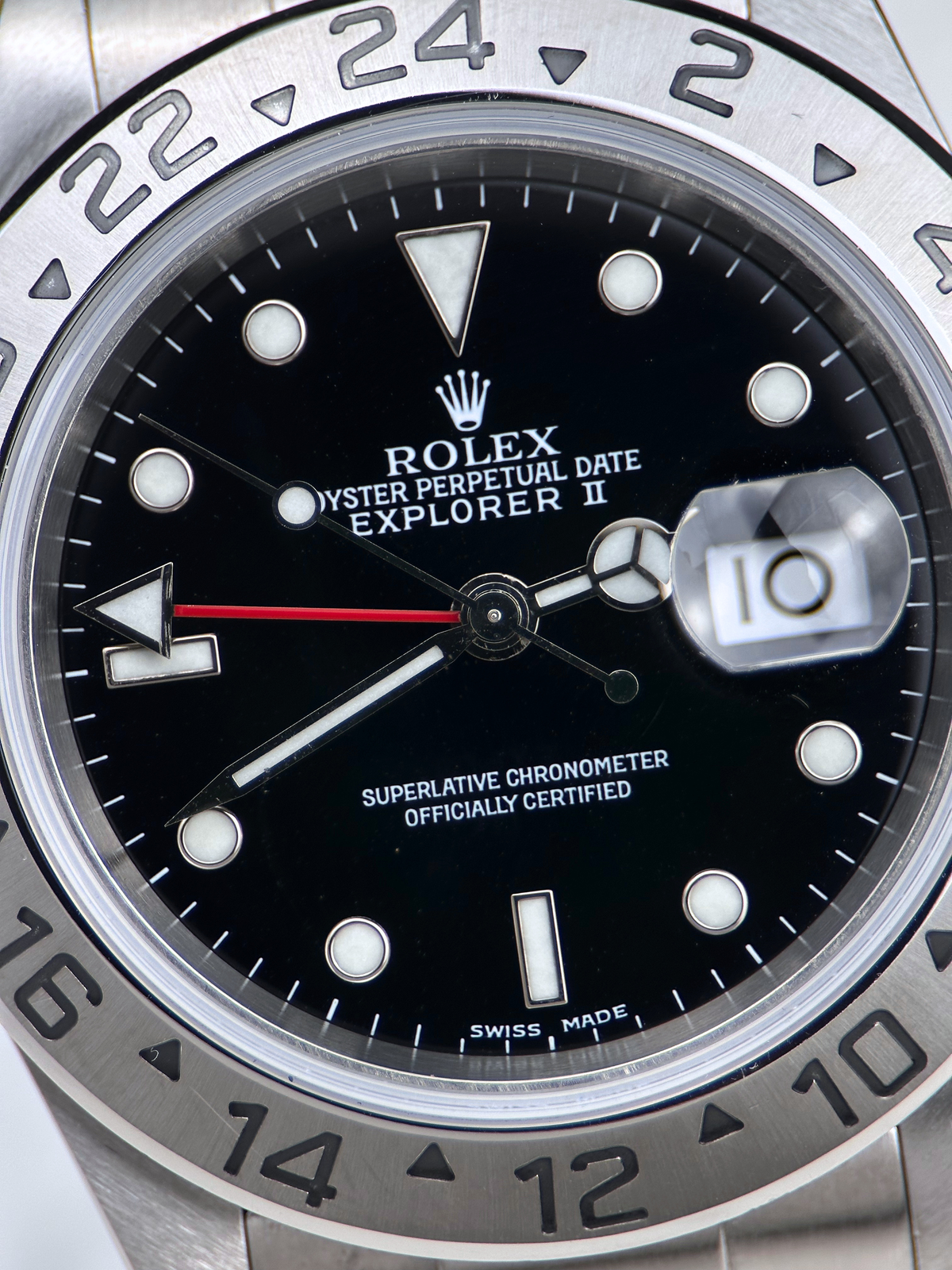Rolex Explorer II Schwarz 16570 F-Serie 2003