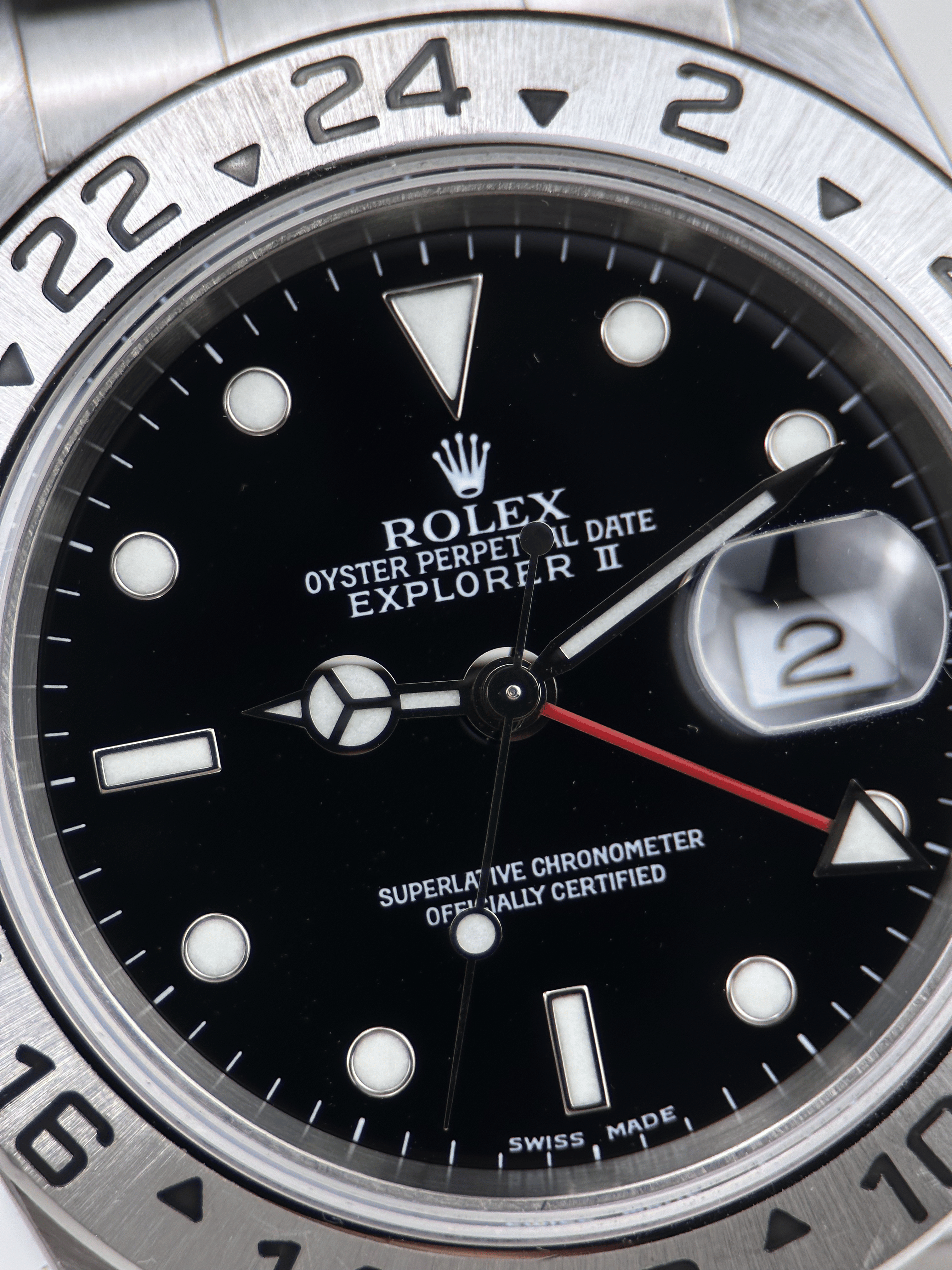Rolex Explorer II Schwarz 16570 P-Serie 2000