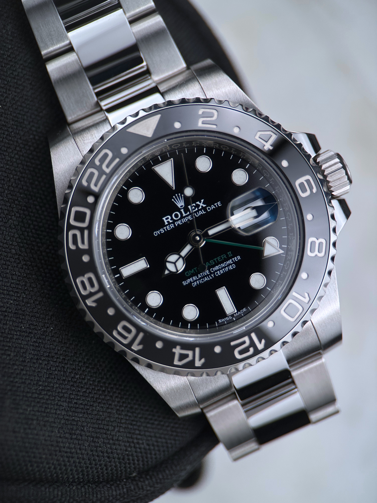 Rolex GMT Master II Schwarz 116710LN Fullset 2018