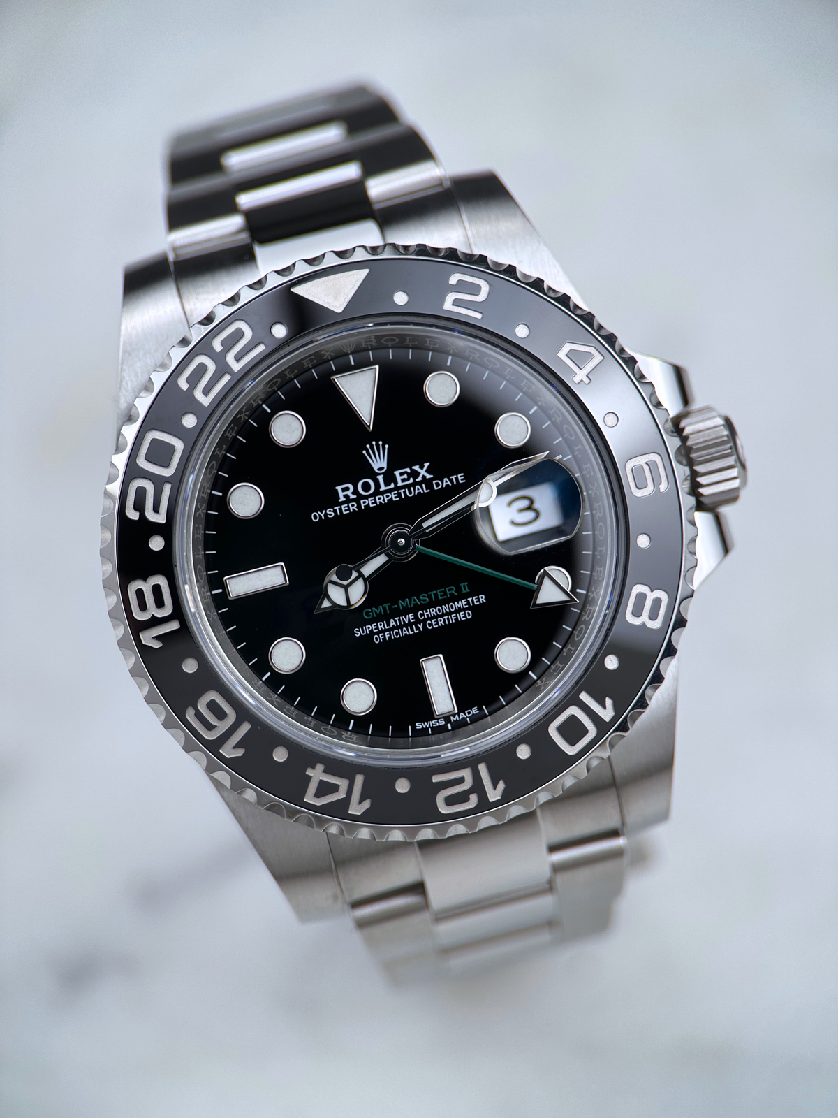 Rolex GMT Master II Schwarz 116710LN Fullset 2018