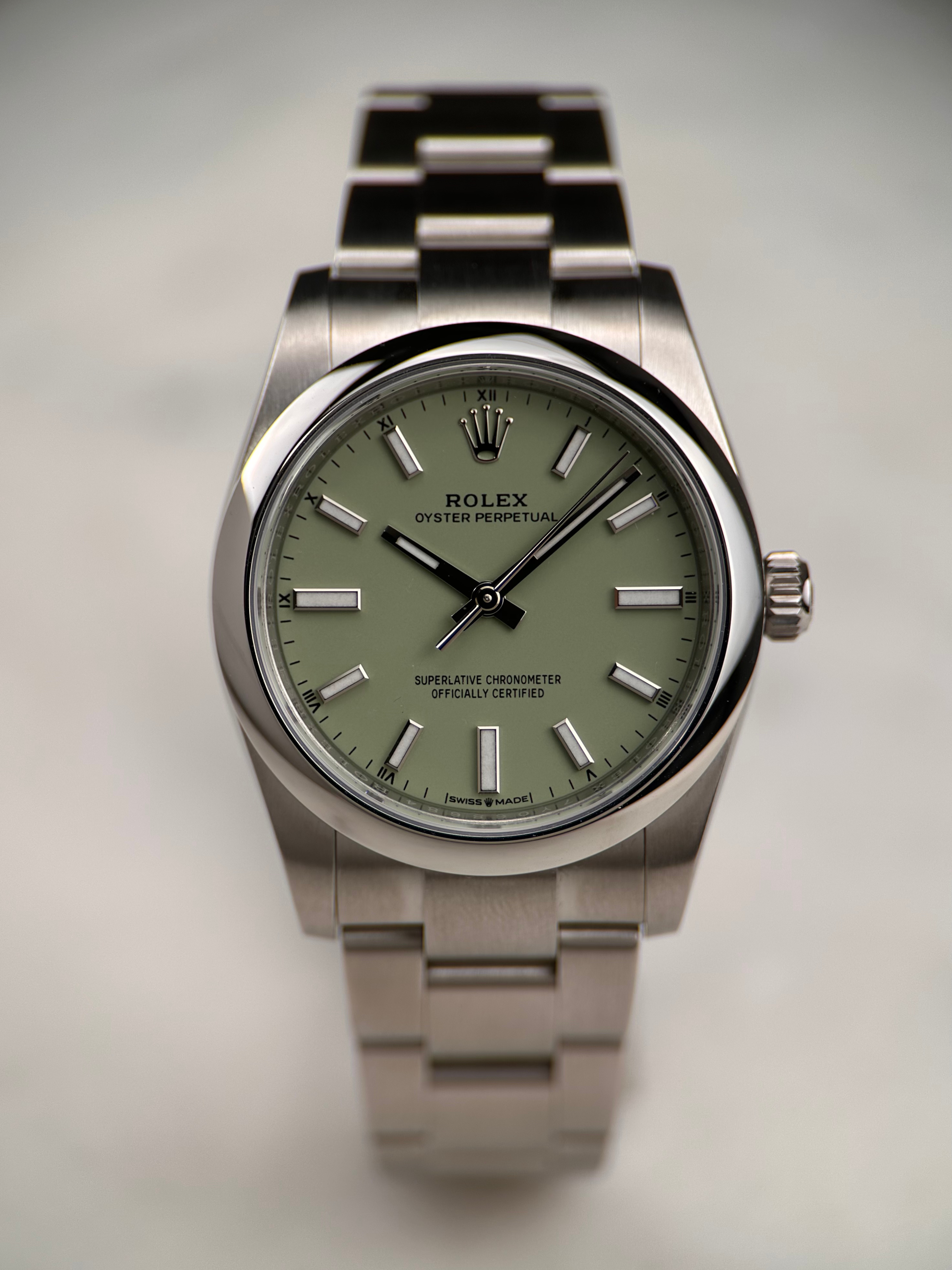 Rolex Oyster Perpetual 34 "Pistachio" 124200 Fullset 2025