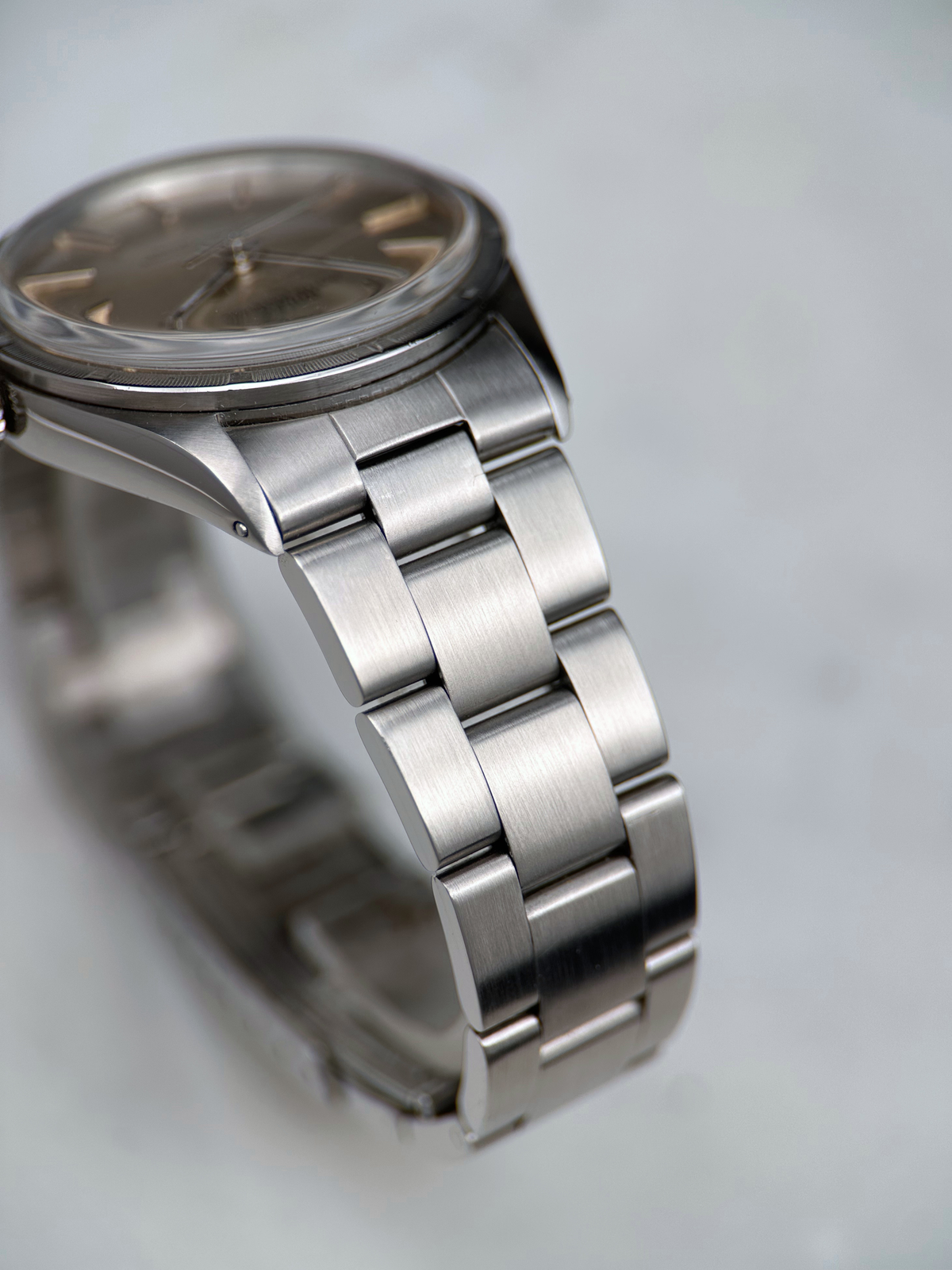 Rolex Oyster Perpetual 34mm Silber Brushed 1007