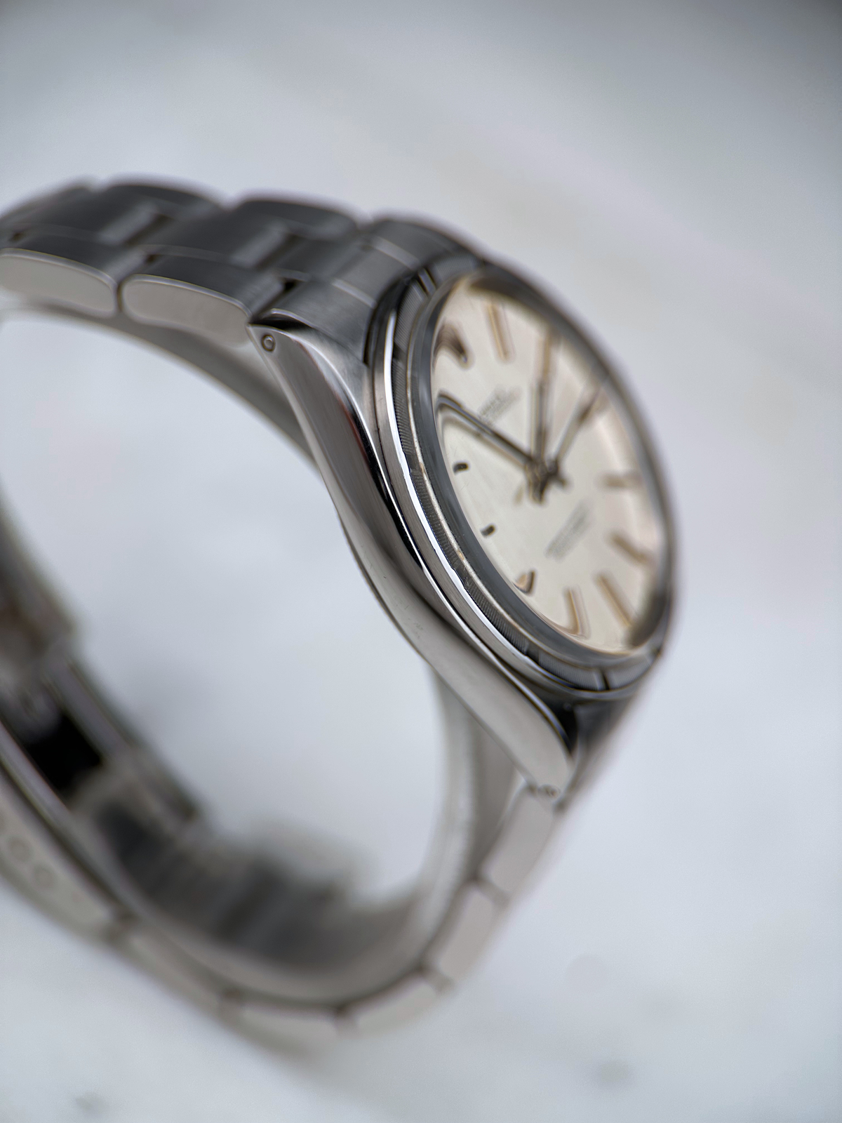 Rolex Oyster Perpetual 34mm Silber Brushed 1007