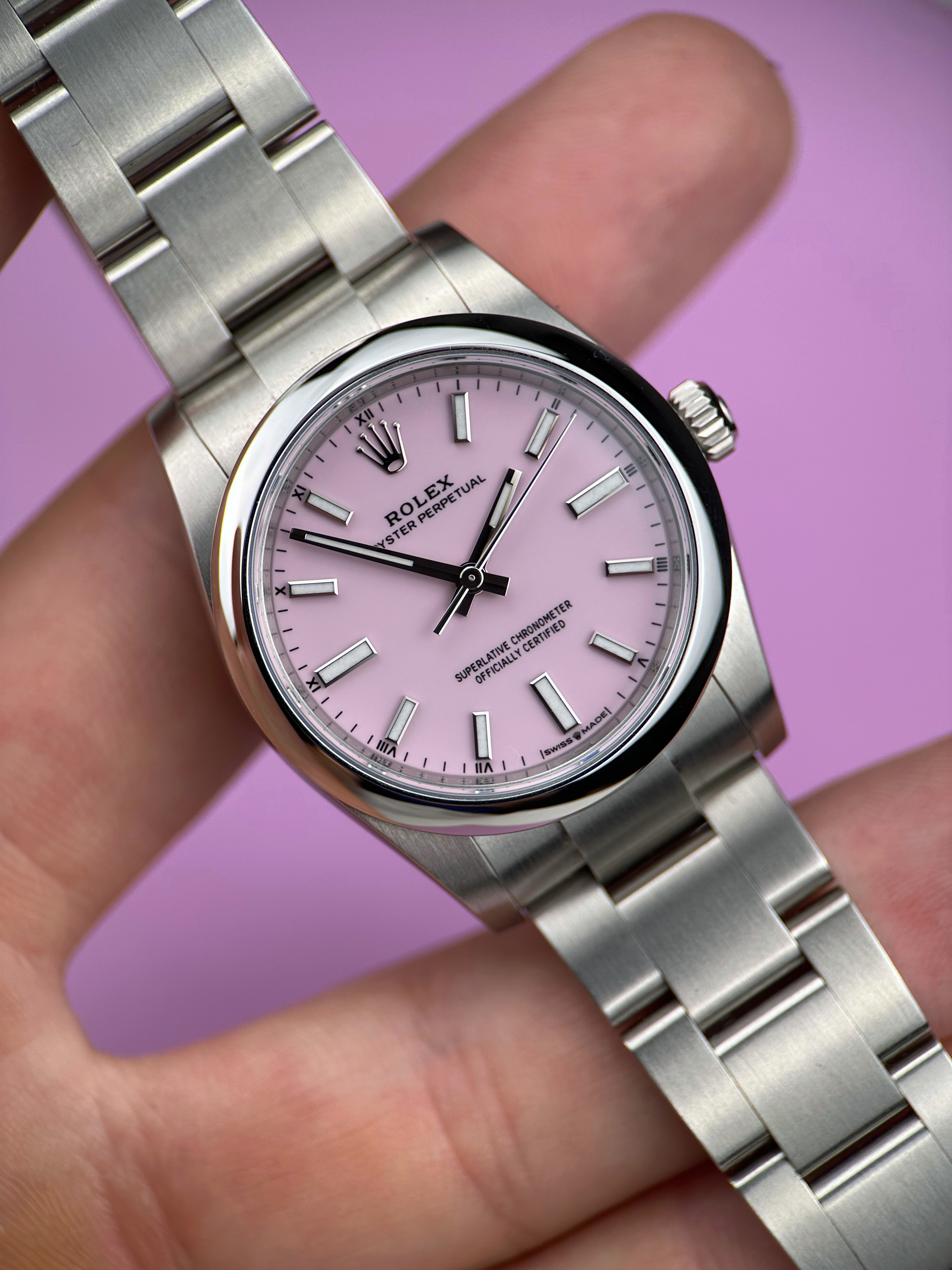 Rolex Oyster Perpetual "Candy Pink" 124200 Fullset 2025