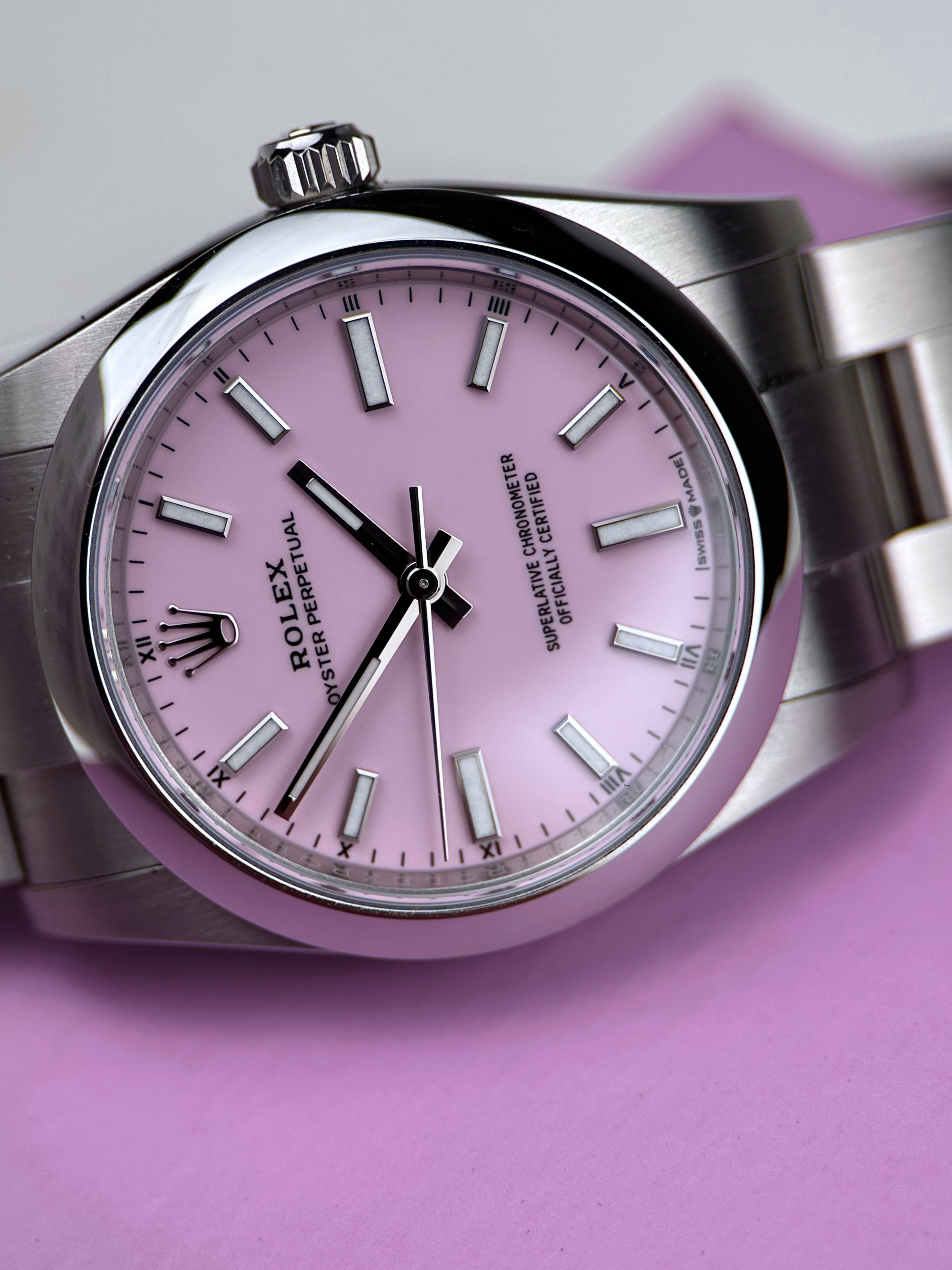 Rolex Oyster Perpetual "Candy Pink" 124200 Fullset 2025