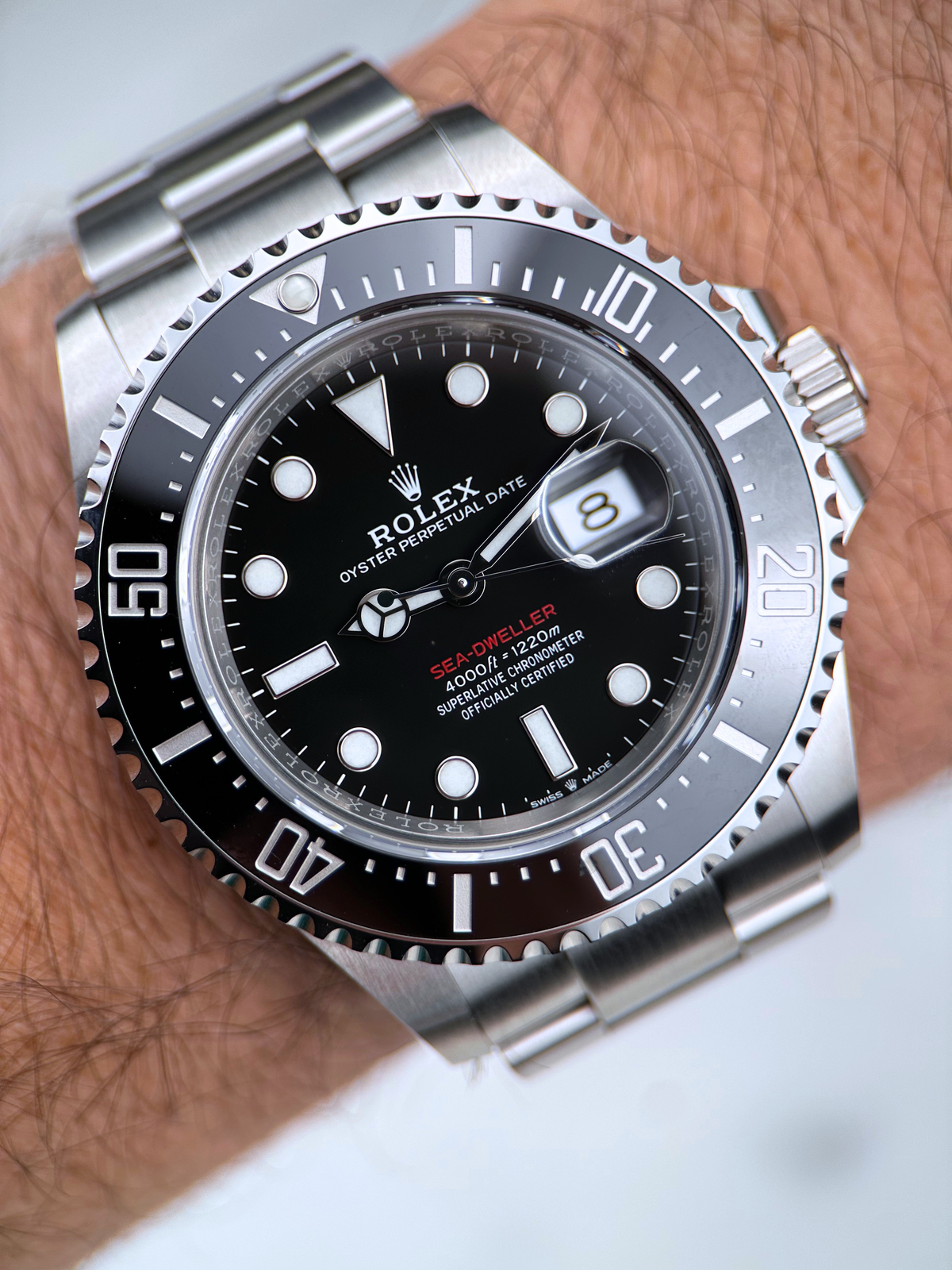 Rolex Sea Dweller Rotschirft 126600 Fullset 2019