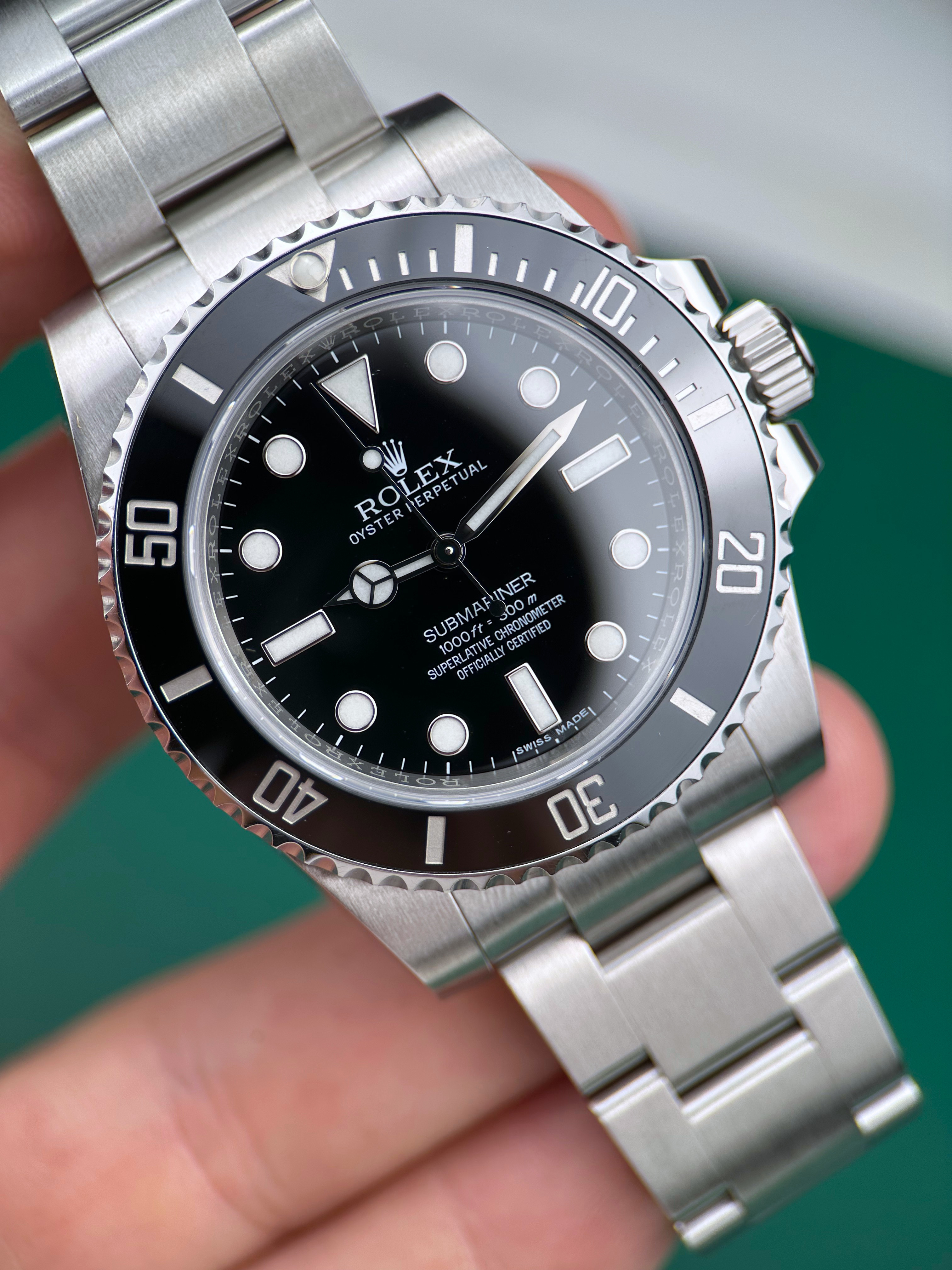 Rolex Submariner No Date 114060 Fullset 2017