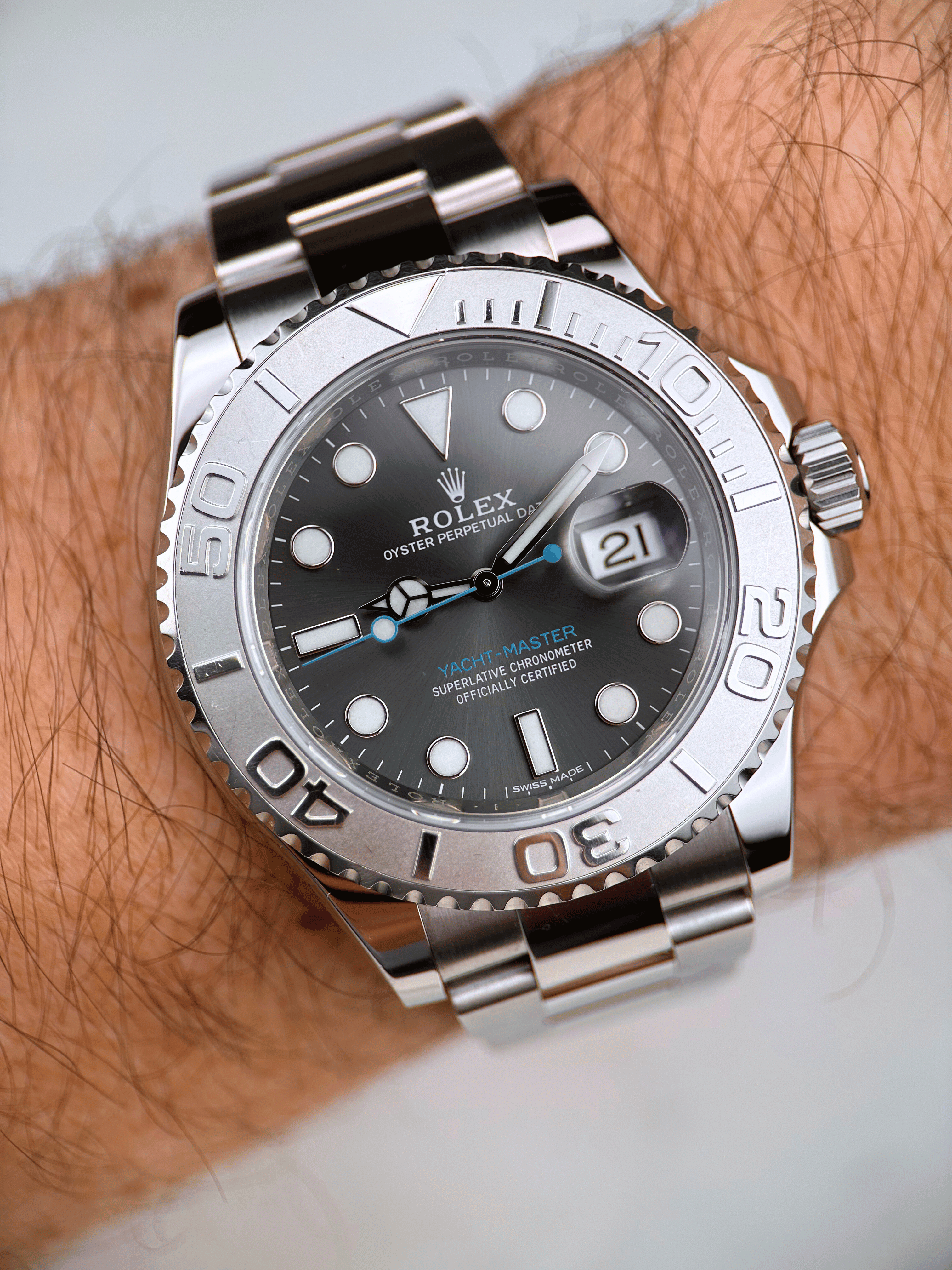 Rolex Yachtmaster Rhodium 116622 Fullset 2016 LC100