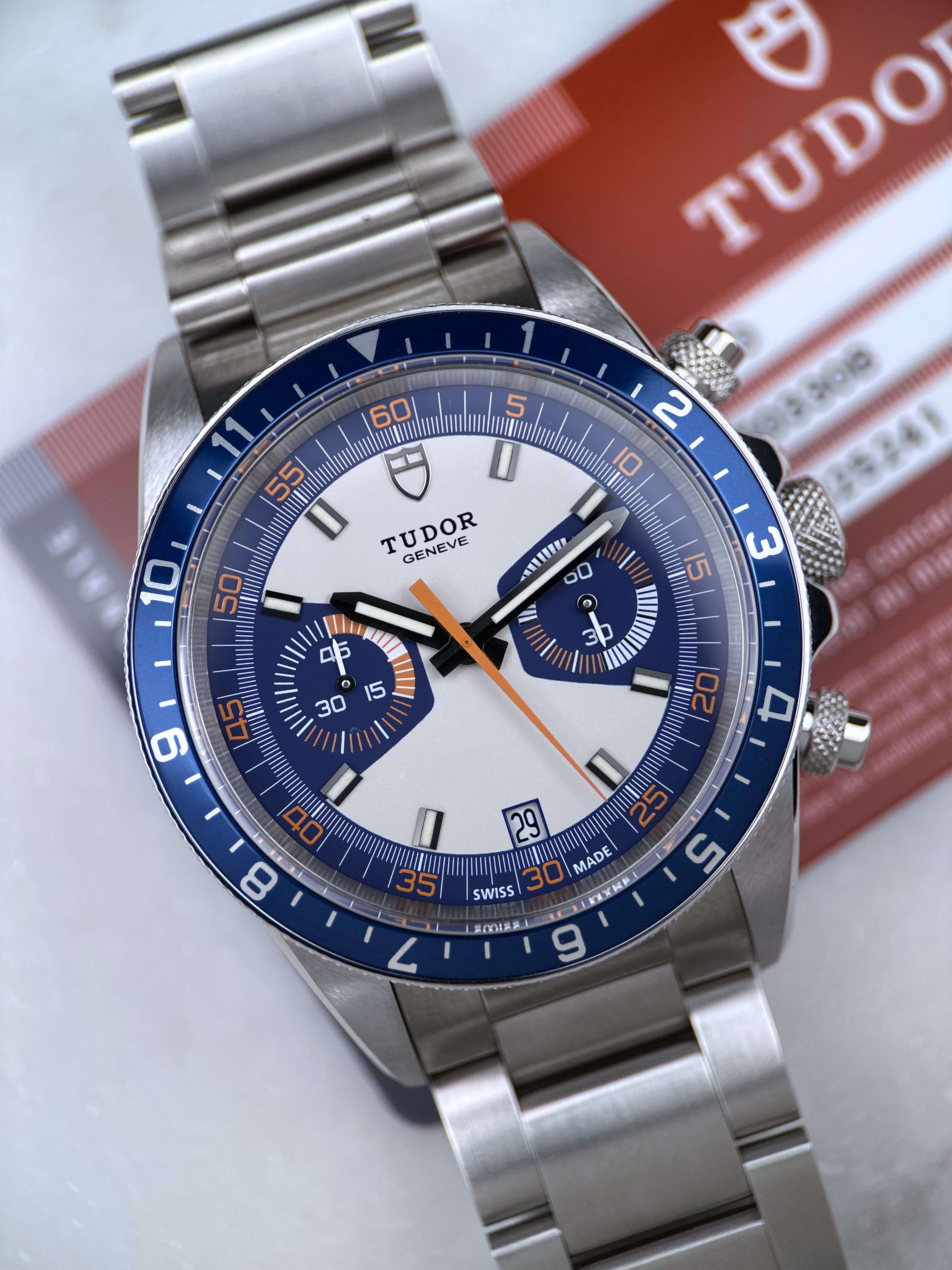 Tudor Heritage Chrono Blue 70330B Fullset 2014